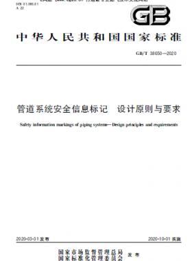 管道系統(tǒng)安全信息標(biāo)記 設(shè)計原則與要求